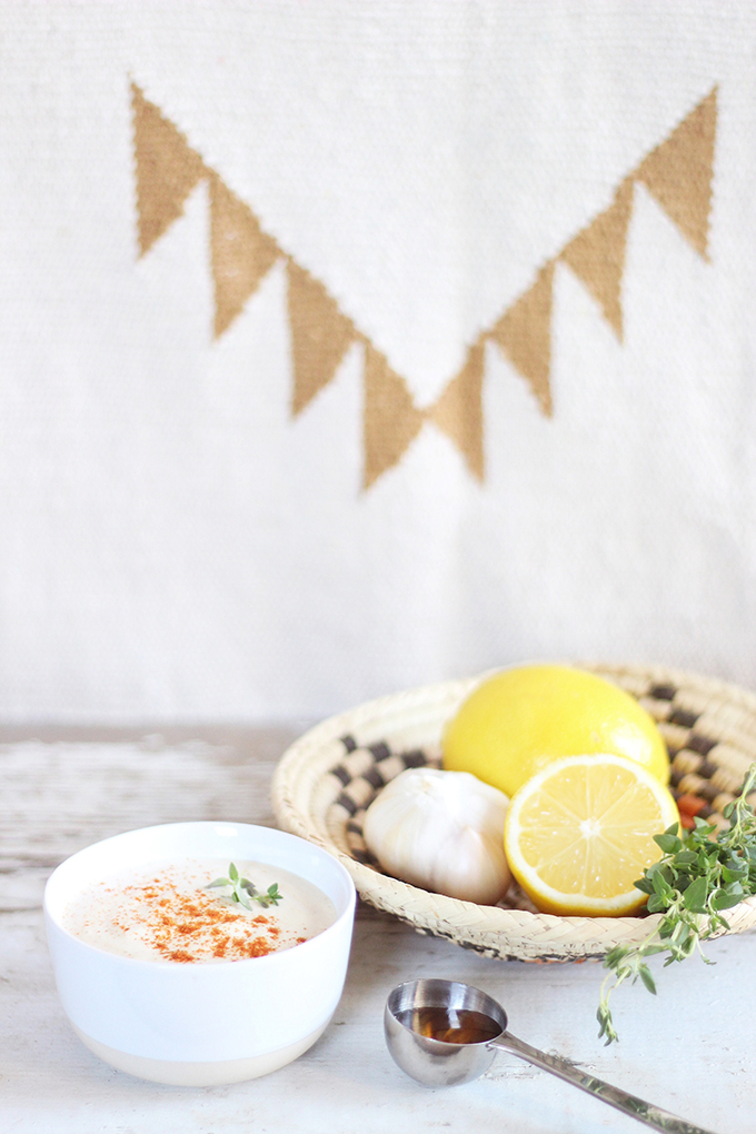 Roasted Sweet Potato Fries with Lemon Tahini Sauce // JustineCelina.com