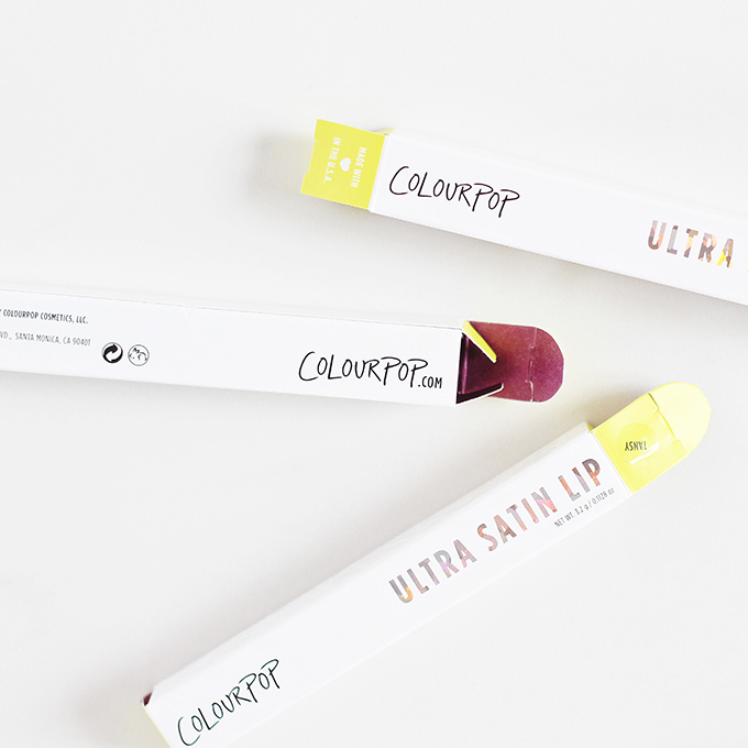 Colourpop Ultra Satin Lip Photos, Review, Swatches // JustineCelina.com