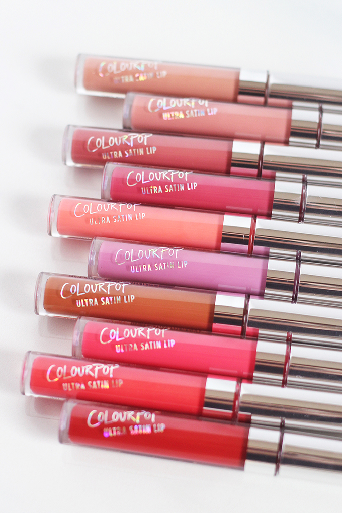 Colourpop Ultra Satin Lip Photos, Review, Swatches // JustineCelina.com