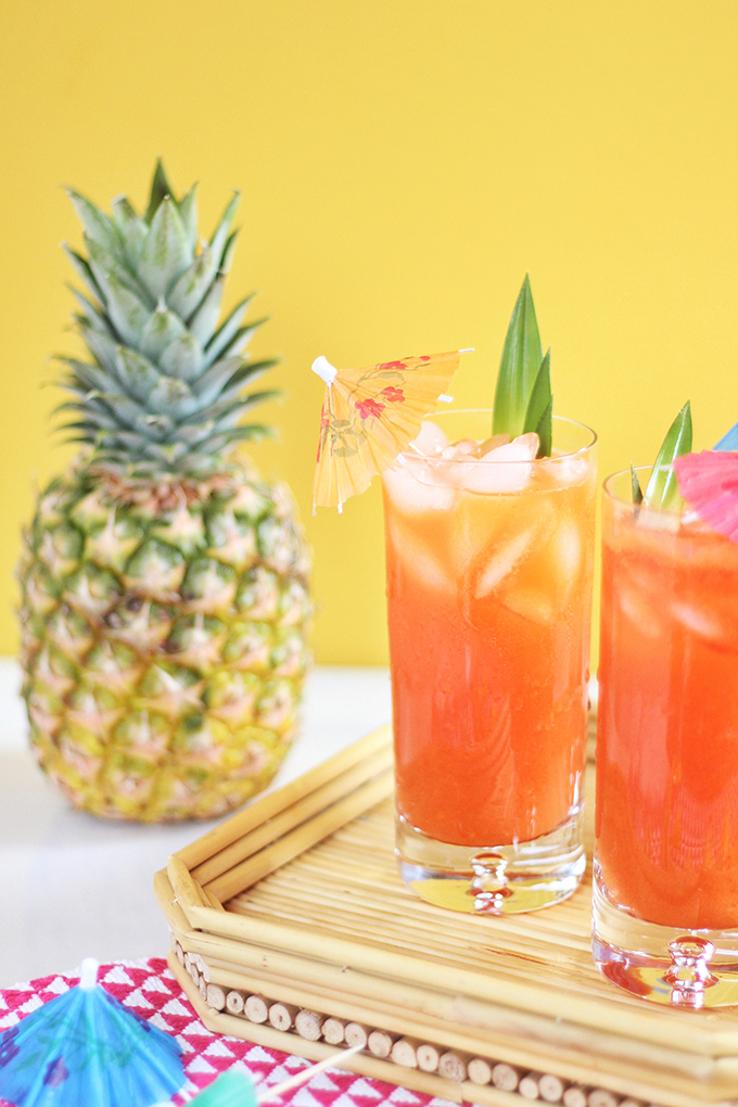 Tropical Pineapple Turmeric Cooler // JustineCelina.com