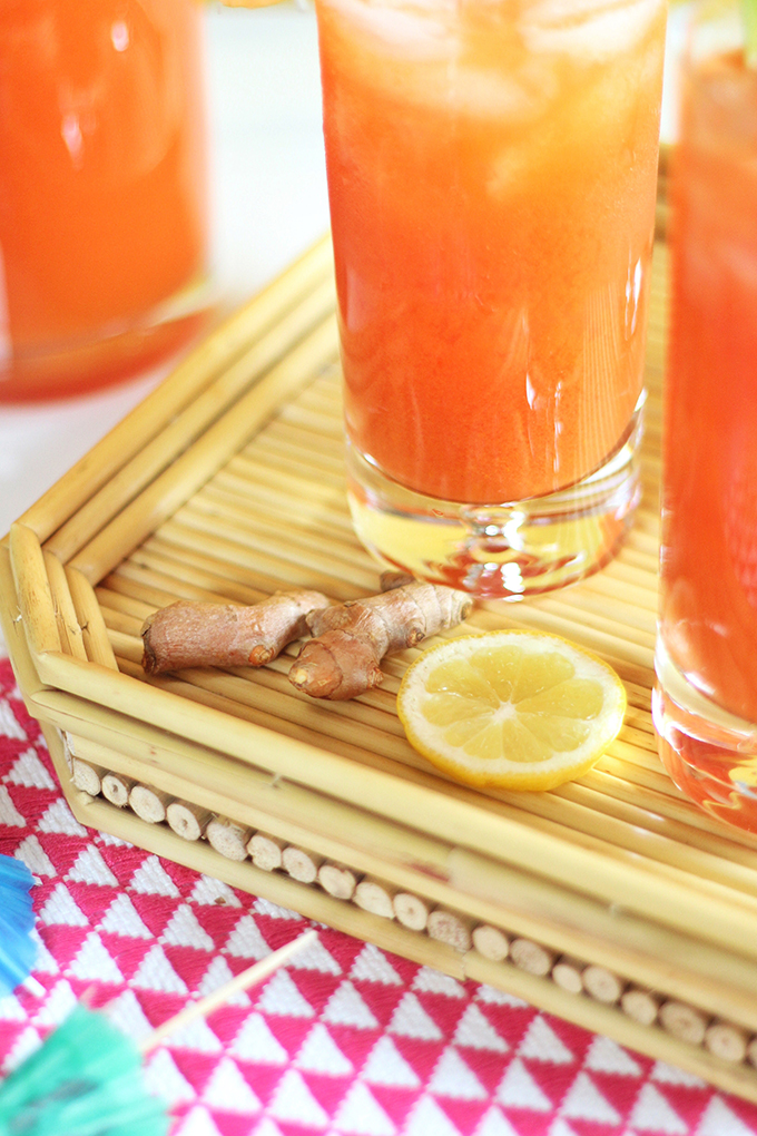 Tropical Pineapple Turmeric Cooler // JustineCelina.com