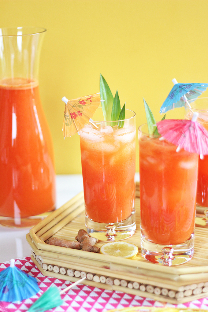 Tropical Pineapple Turmeric Cooler // JustineCelina.com