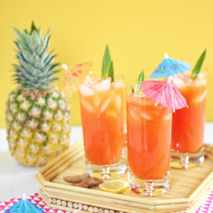 Tropical Pineapple Turmeric Cooler // JustineCelina.com