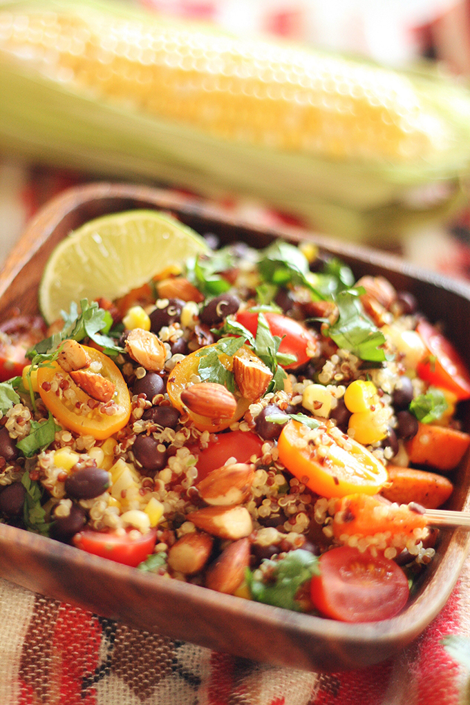 Vegan Southwest Quinoa Bowls // JustineCelina.com