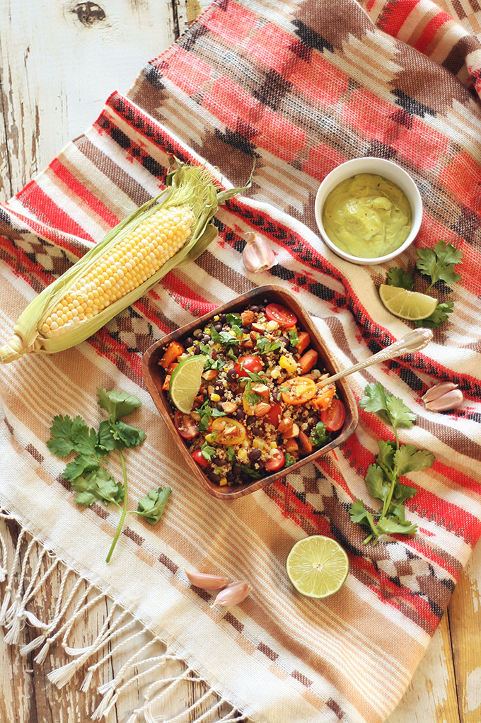 Vegan Southwest Quinoa Bowls // JustineCelina.com