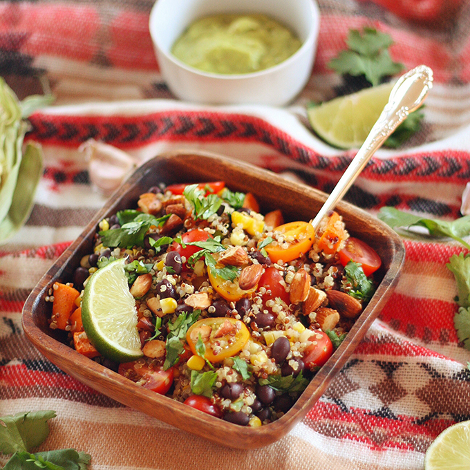 Vegan Southwest Quinoa Bowls // JustineCelina.com