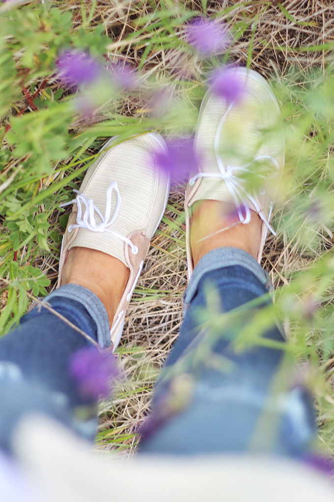 Natural Habitat | VANS Chauffette (Natural Stripes) Tan/White // JustineCelina.con