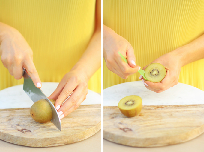 Zespri SunGold Kiwifruit Golden Kiwi Piña Colada Popsicles // JustineCelina.com