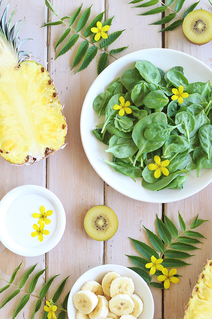 Zespri SunGold Kiwifruit Golden Kiwi Piña Colada Popsicles // JustineCelina.com