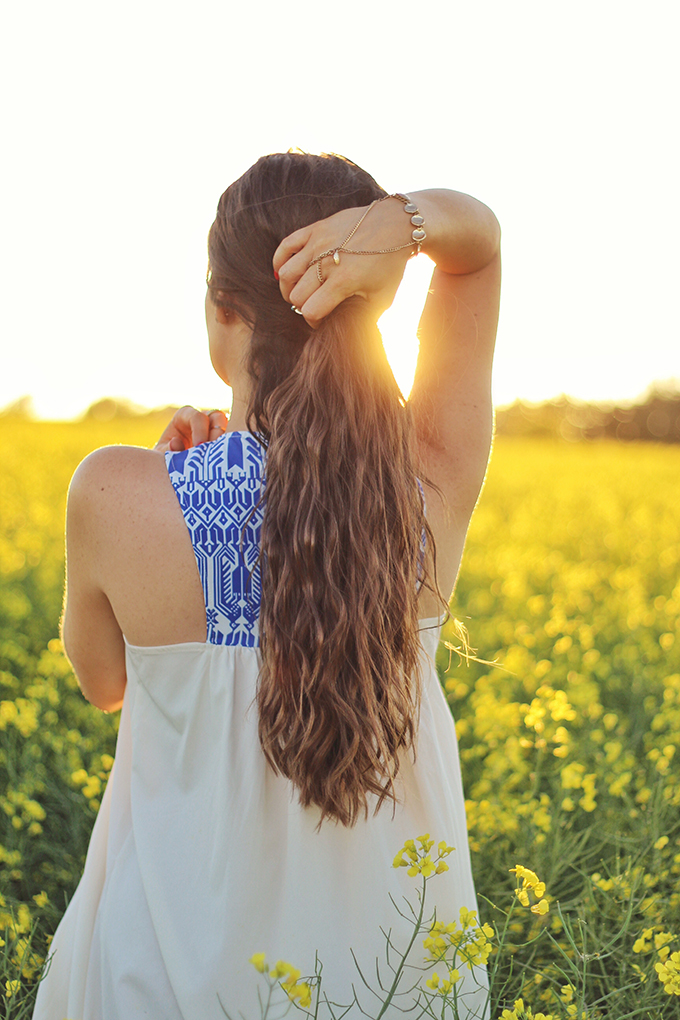 Here Comes the Sun | Carefree Summer Style in a Canola Field | Bohemian Summer Jewellery | Calgary Fashion Blogger // JustineCelina.com