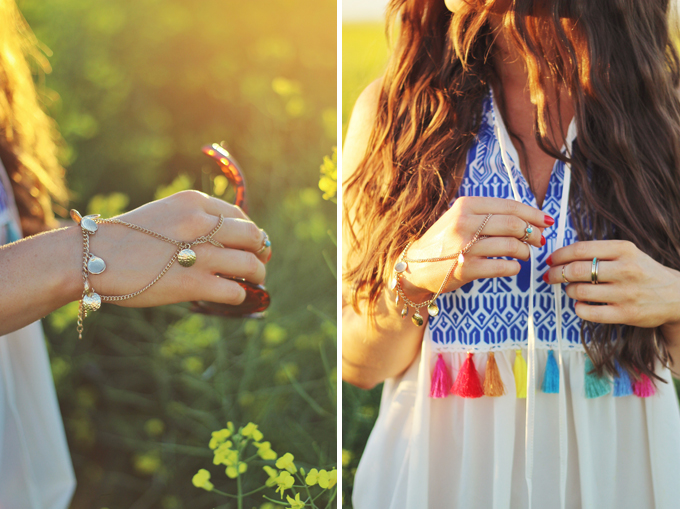 Here Comes the Sun | Carefree Summer Style in a Canola Field | Bohemian Summer Jewellery | Calgary Fashion Blogger // JustineCelina.com