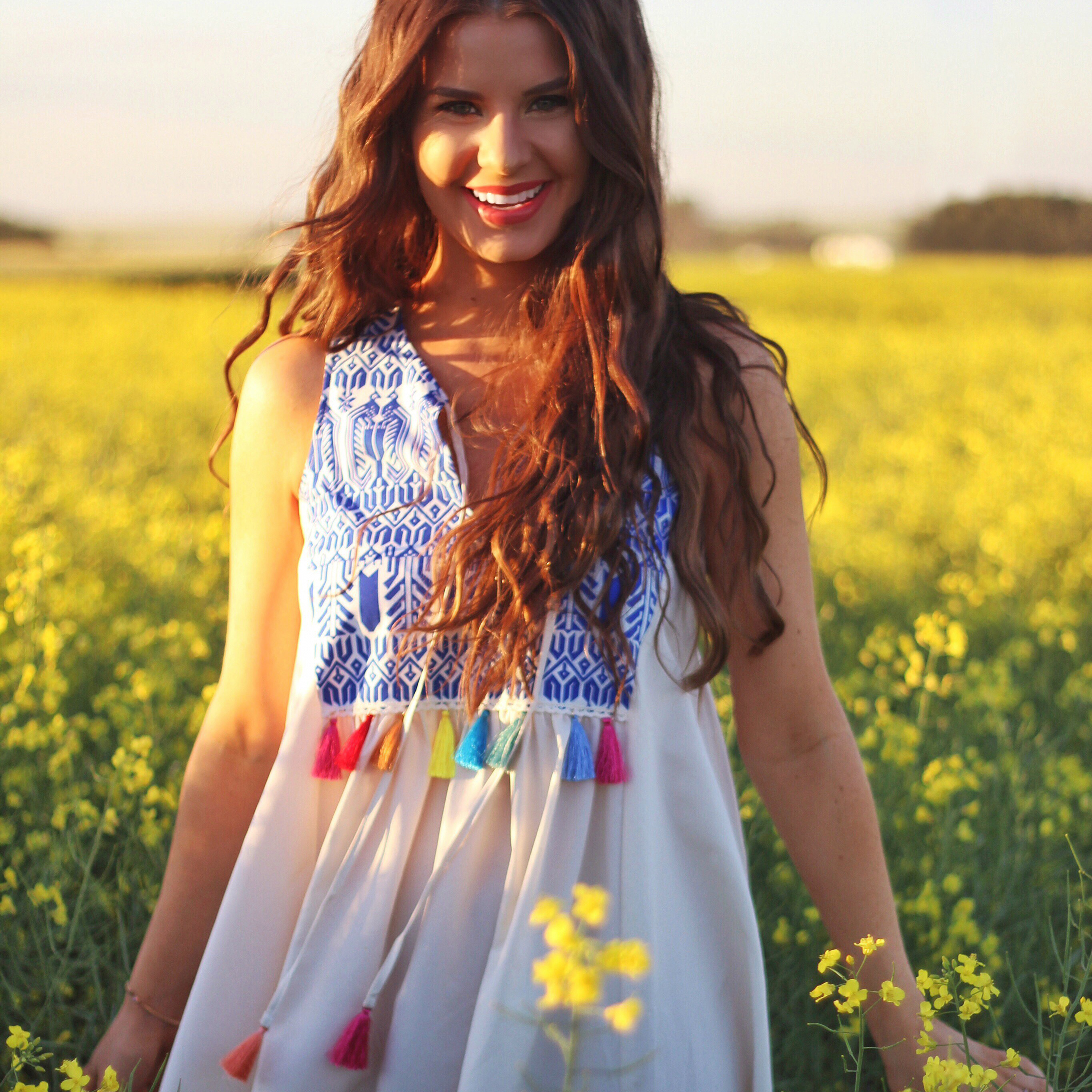 Here Comes the Sun | Carefree Summer Style in a Canola Field | Calgary Fashion Blogger // JustineCelina.com