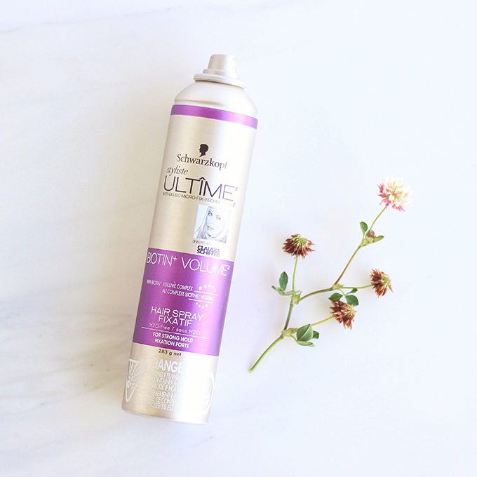 Schwarzkoph Styliste Ultime Biotin+ Volume Hairspray Photos, Review // JustineCelina.com