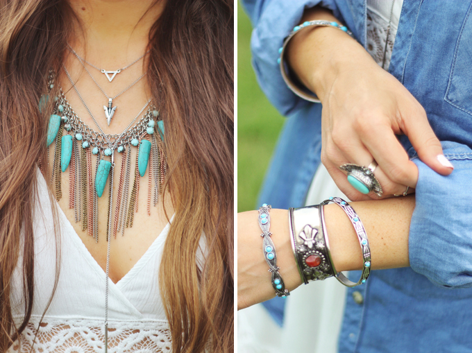 What to Wear to | The Calgary Stampede | Vintage Turquoise and Stone Silver Jewellery // JustineCelina.com