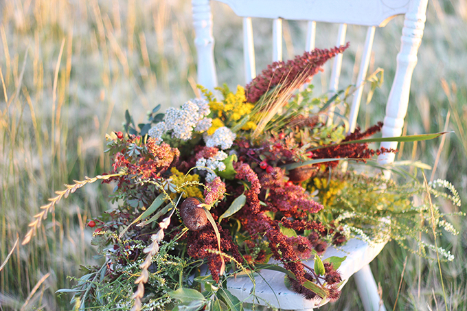 Foraged Prairie Wildflower Bouquet // JustineCelina.com