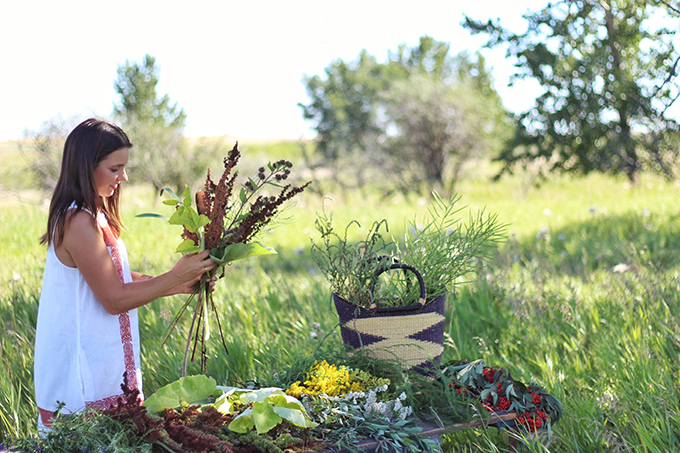 Foraged Prairie Wildflower Bouquet // JustineCelina.com