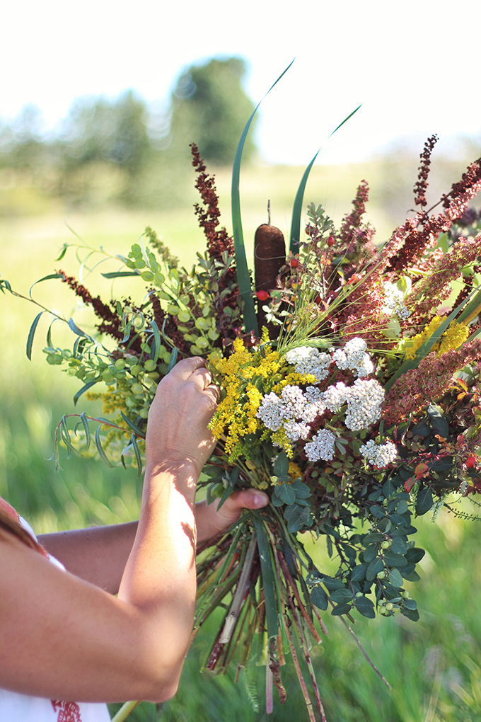 Foraged Prairie Wildflower Bouquet | Calgary, Alberta, Canada // JustineCelina.com