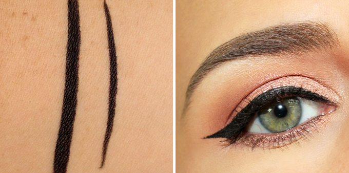 Essence Eyeliner Pen Waterproof in Deep Black Photos, Review, Swatches // JustineCelina.com