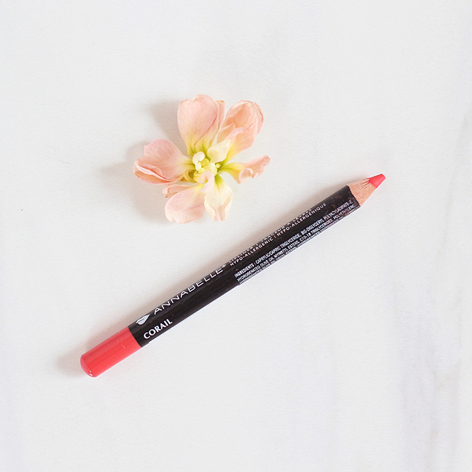 Annabelle Cosmetics Lipliner in Coral Photos, Review, Swatches // JustineCelina.com