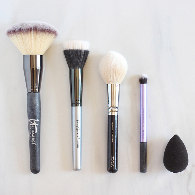 Makeup Brush 101 | Your Complete Guide to Makeup Brushes and How to Use Them | The Best Face Brushes // JustineCelina.com
