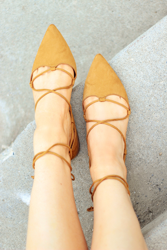 Shoes of Summer + End of Season Sales | DIY Pompom Sandal // JustineCelina.com