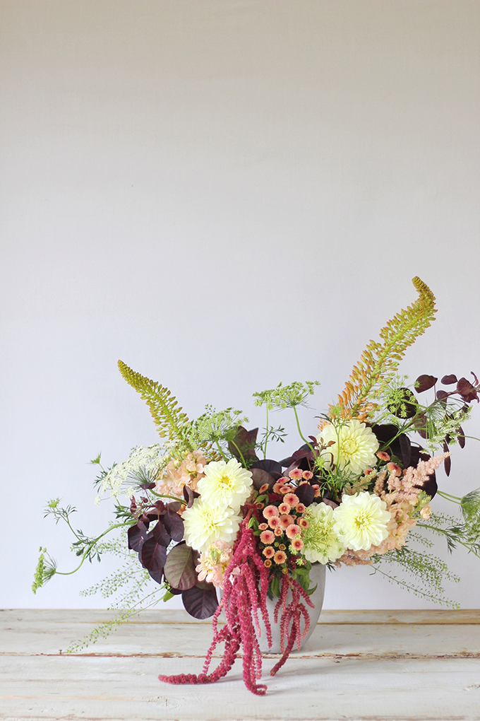 An Introduction to Autumn Flowers | Autumn Bouquet // JustineCelina.com x Rebecca Dawn Design