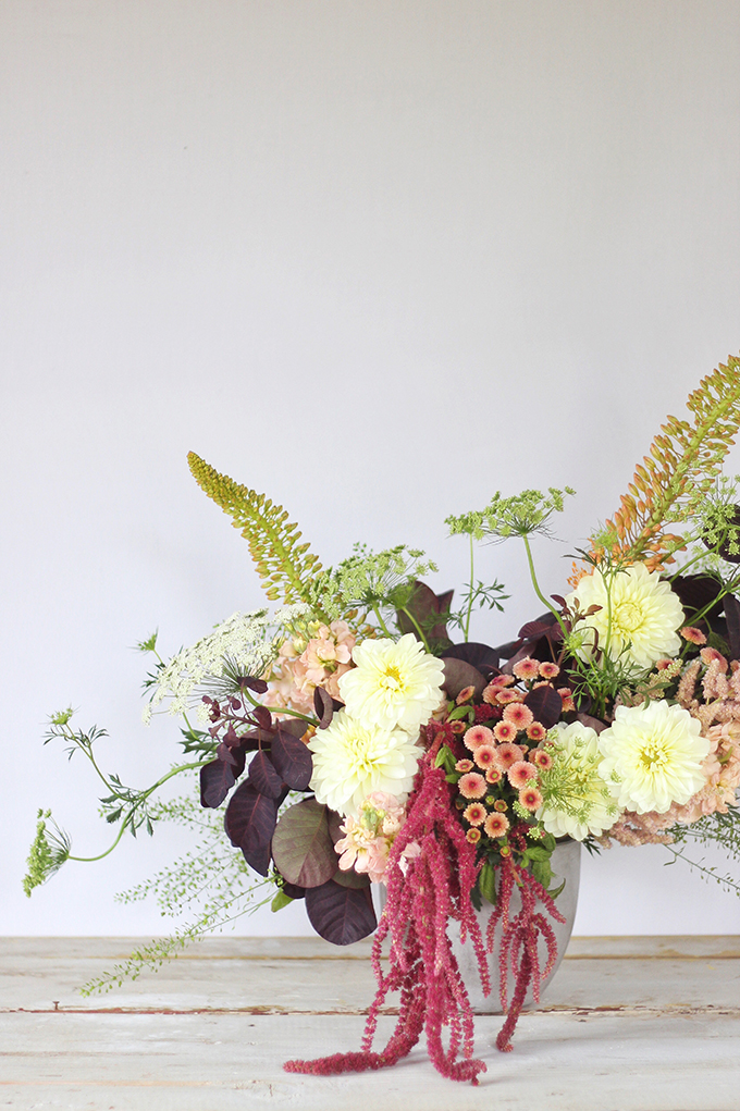 An Introduction to Autumn Flowers | Autumn Bouquet // JustineCelina.com x Rebecca Dawn Design