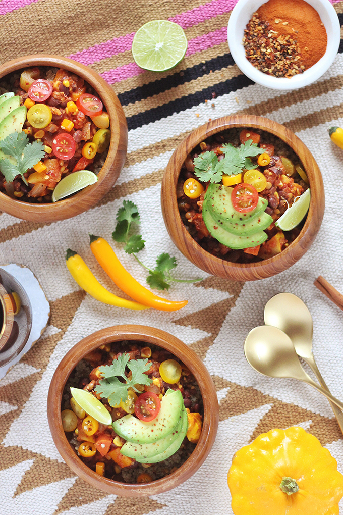 Indian Summer Vegan Chili | A HomeSense Gourmet Food Story // JustineCelina.com