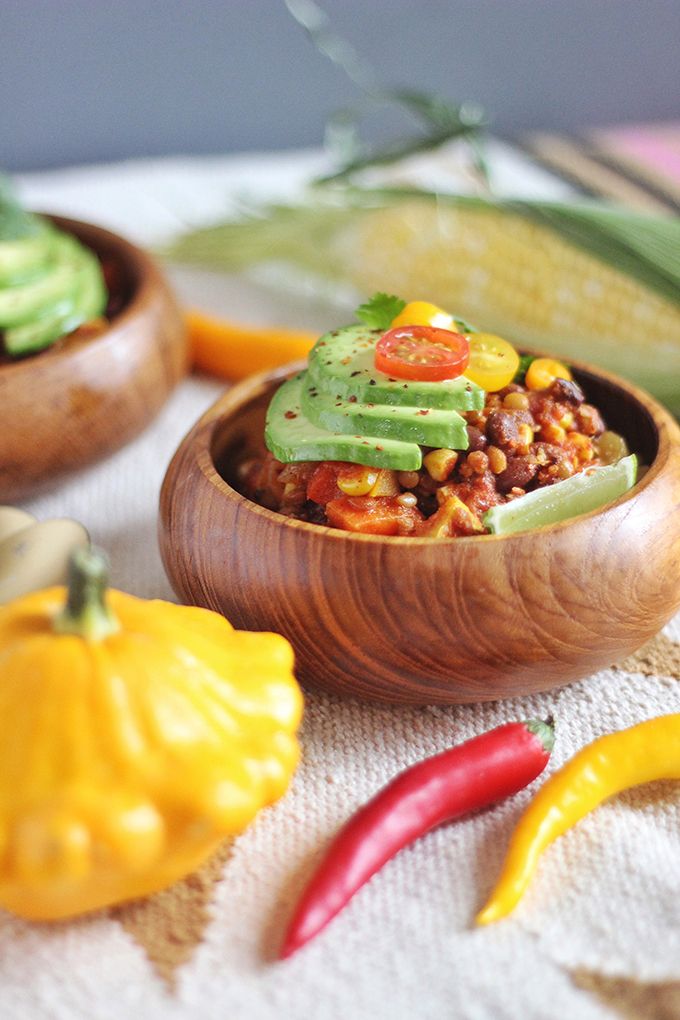 Indian Summer Vegan Chili | A HomeSense Gourmet Food Story // JustineCelina.com