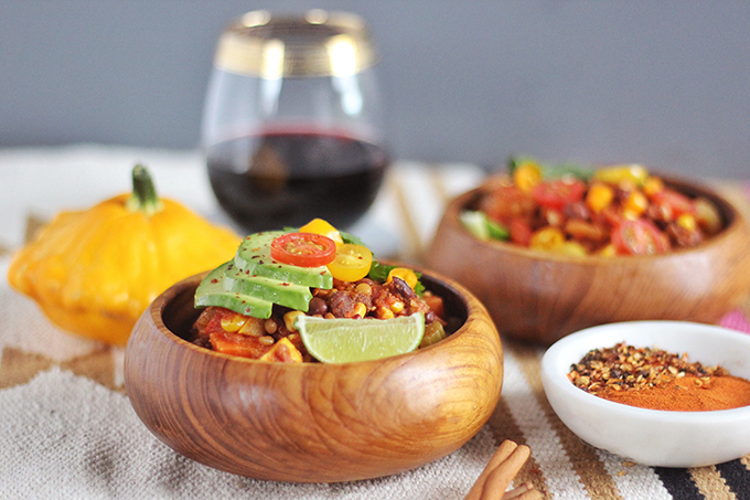 Indian Summer Vegan Chili | A HomeSense Gourmet Food Story // JustineCelina.com