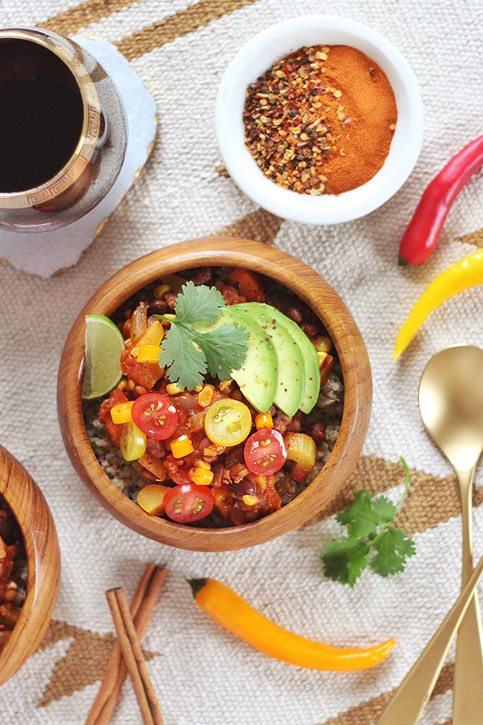 Indian Summer Vegan Chili | A HomeSense Gourmet Food Story // JustineCelina.com