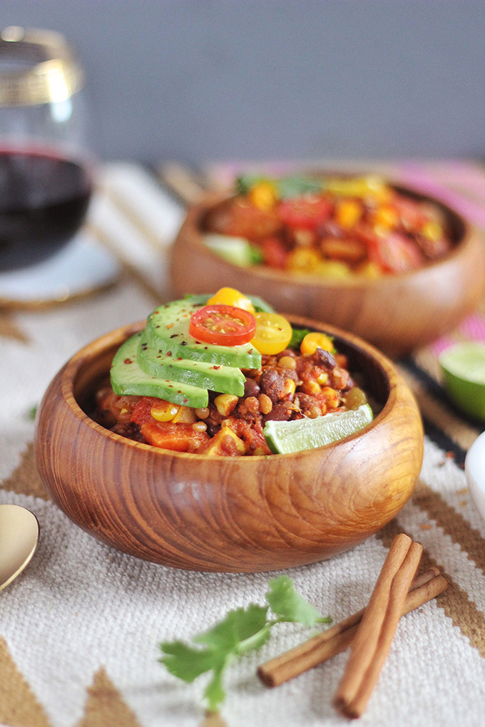 Indian Summer Vegan Chili | A HomeSense Gourmet Food Story // JustineCelina.com