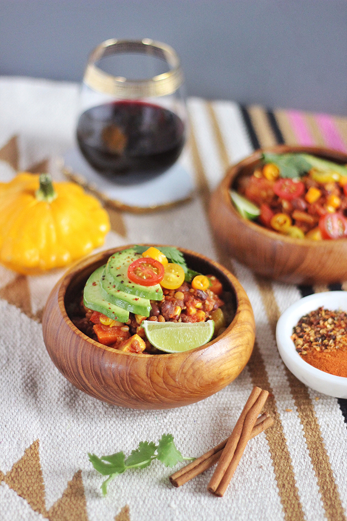 Indian Summer Vegan Chili | A HomeSense Gourmet Food Story // JustineCelina.com