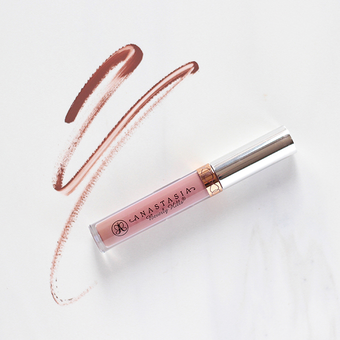 Anastastia Beverly Hills Liquid Lipstick in Sepia Photos, Review, Swatches // JustineCelina.com