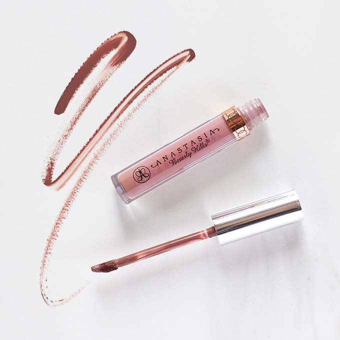 Anastastia Beverly Hills Liquid Lipstick in Sepia Photos, Review, Swatches // JustineCelina.com