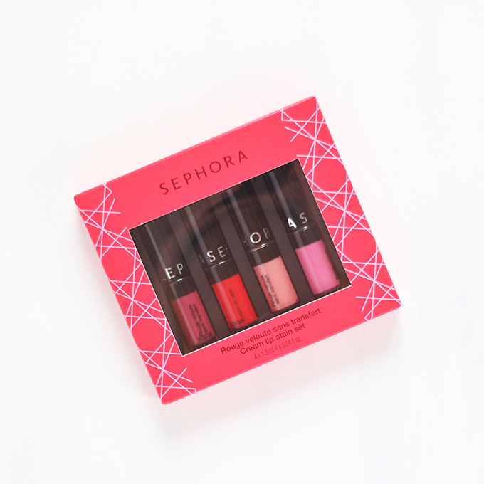 SEPHORA COLLECTION Mini Cream Lip Stain Set | Holiday 2016 | Photos, Review // JustineCelina.com 