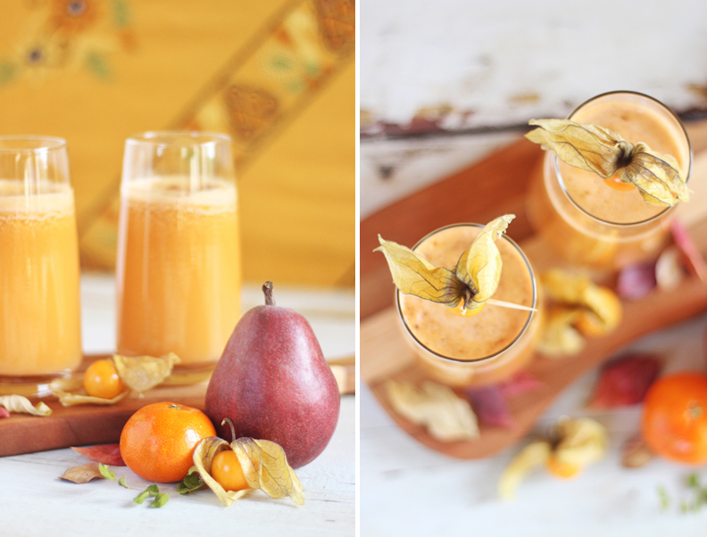 Autumn Energizer Juice with Cinnamon & Nutmeg // JustineCelina.com