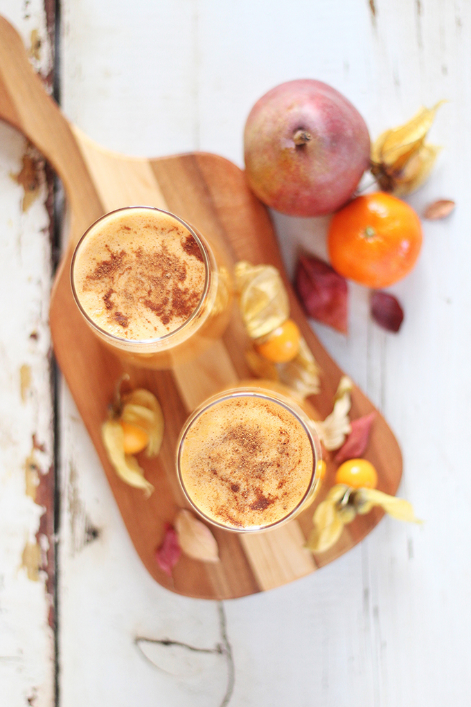 Autumn Energizer Juice with Cinnamon & Nutmeg // JustineCelina.com