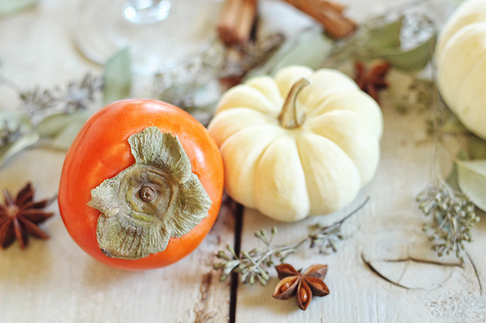 Spicy Pumpkin Persimmon Smoothie // JustineCelina.com