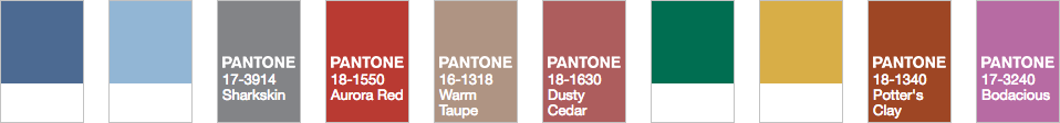 Fall 2016 Pantone Fashion Trend Report