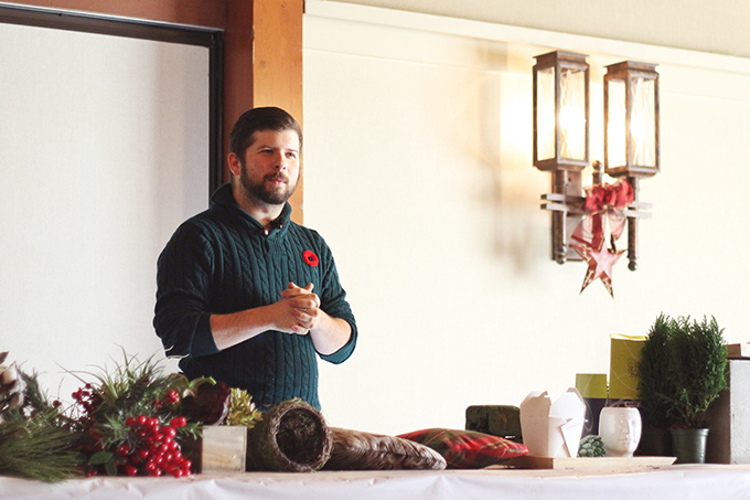 Christmas in November 2016 at the Fairmont Jasper Park Lodge | Cory Christopher Decor Workshop // JustineCelina.com