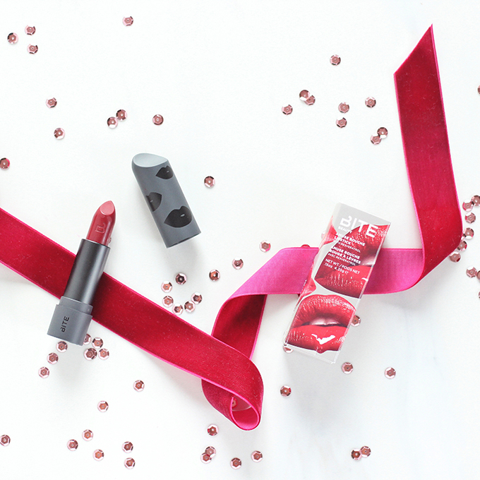 Holiday 2016 Gift Guide for Beauty Lovers | Bite Beauty Amuse Bouche Lipstick in Mistletoe Holiday Kiss Collection Photos, Review // JustineCelina.com