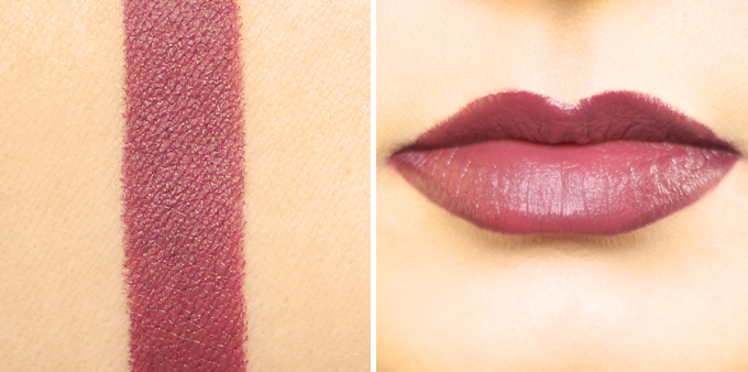 TEMPTU Color True Lipstick in Plush Plum Photos, Review, Swatches | The Marsala Lip Collection // JustineCelina.com