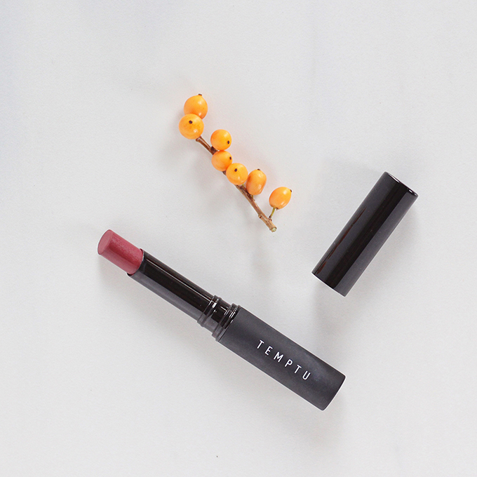 TEMPTU Color True Lipstick in Plush Plum Photos, Review, Swatches | The Marsala Lip Collection // JustineCelina.com 