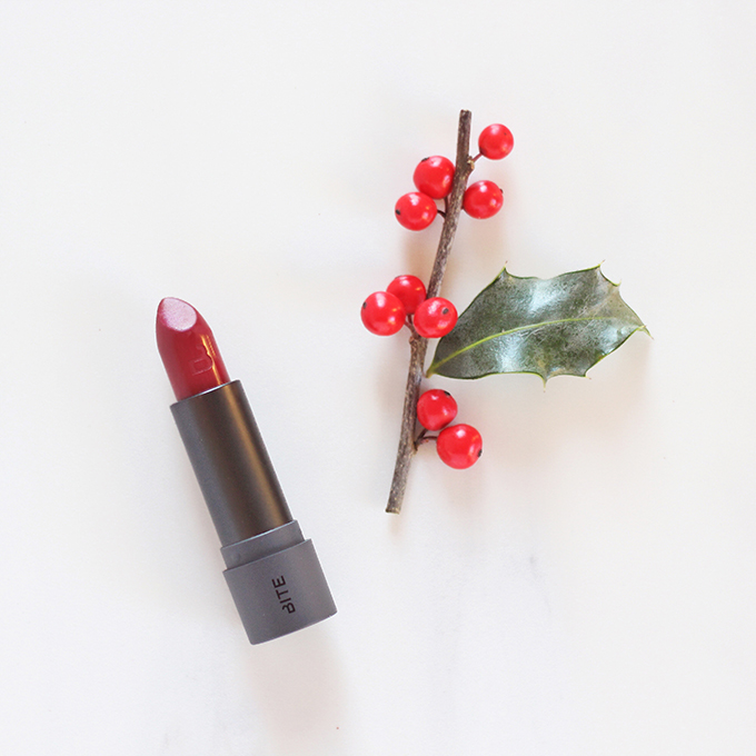 Bite Beauty Amuse Bouche Lipstick in Mistletoe | Holiday Kiss Collection Photos, Review, Swatches | 5 Festive Lipsticks to Try This Holiday Season // JustineCelina.com 