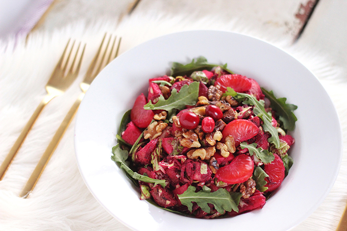 Cranberry Dijon Vinaigrette // JustineCelina.com