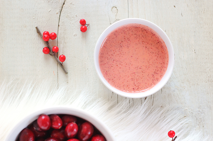 Cranberry Dijon Vinaigrette // JustineCelina.com