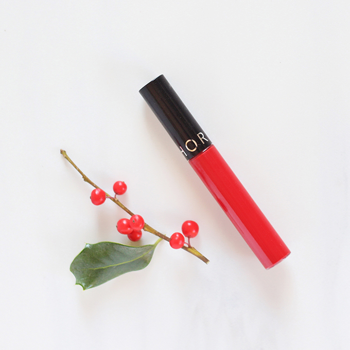 SEPHORA COLLECTION Cream Lip Stain in 01 Always Red Photos, Review, Swatches | 5 Festive Lipsticks to Try This Holiday Season // JustineCelina.com 