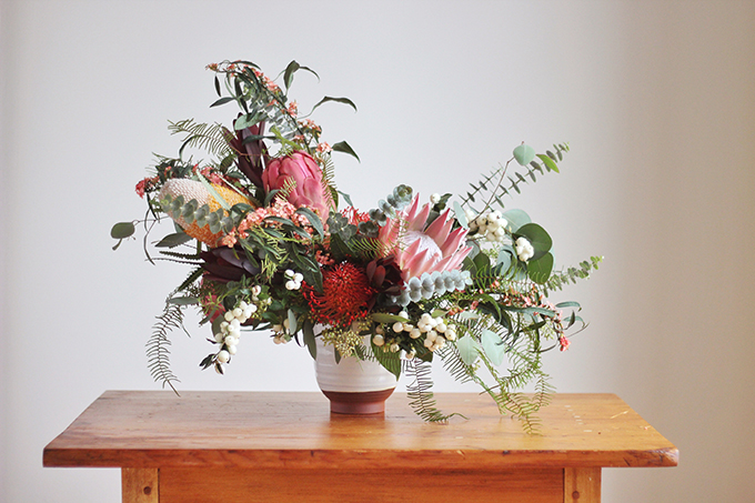 An Eclectic, Globally Inspired Arrangement // JustineCelina.com x Rebecca Dawn Design