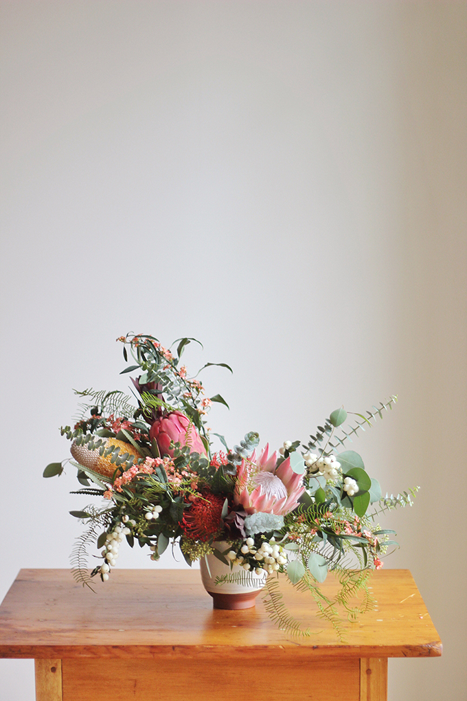 An Eclectic, Globally Inspired Arrangement // JustineCelina.com x Rebecca Dawn Design